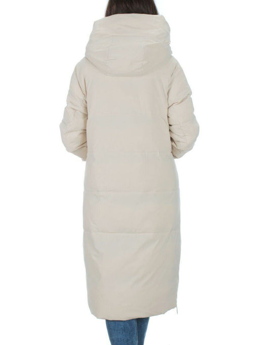 22373 BEIGE Пальто зимнее женское облегченное (150 гр. холлофайбера) - Fashion фото 5