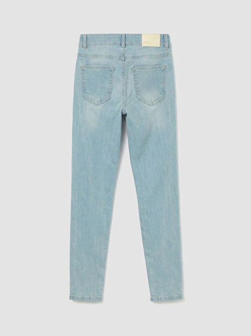 Y?rt?k Detayl? S?per Skinny Fit Erkek ?ocuk Jean