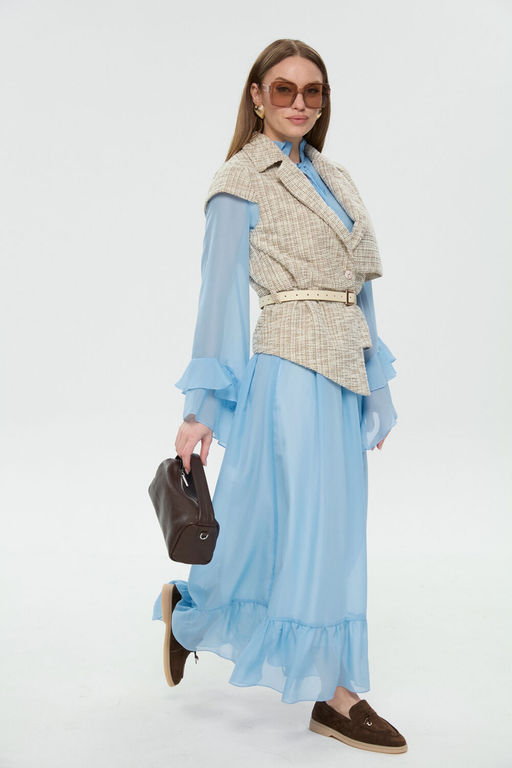 Костюм NIKVA н1040-1 небесный и песочный