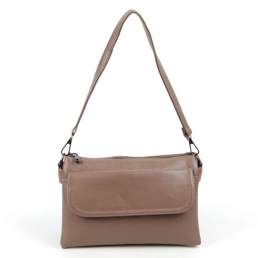 Женская сумка через плечо из эко кожи с пятью отделениями 23/30 Хаки - Cidirro фото 2