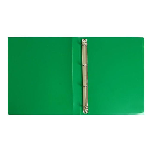 Цена за 2 шт. Папка на 4 кольцах А4, Calligrata, 25 мм, 500 мкм, зелёная