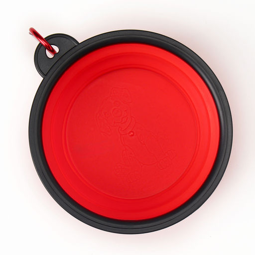 Цена за 2 шт. Миска силиконовая, складная, 350 мл, 13 см, красная - Пижон фото 7