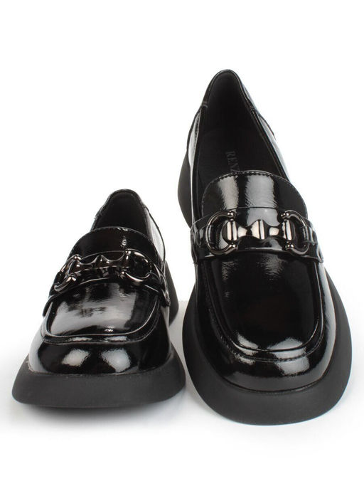 03-DCO137-5 BLACK Лоферы женские (натуральная кожа)