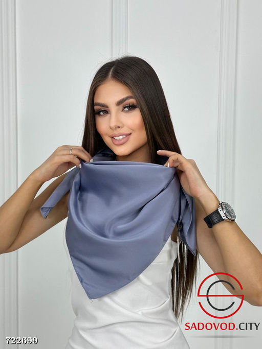 Женский однотонный платок
