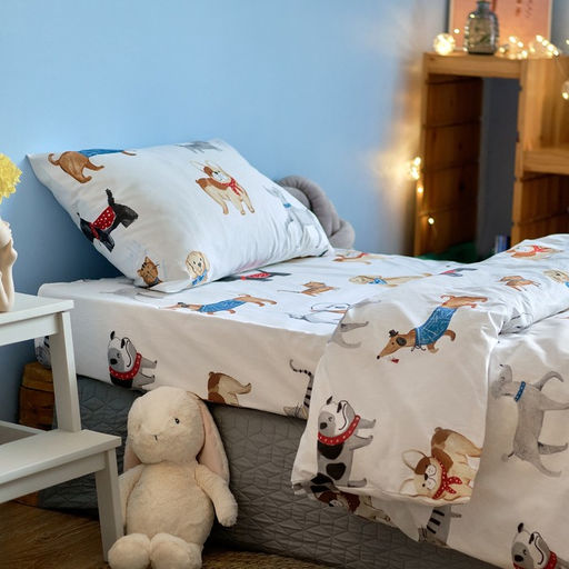 Постельное бельё Этель 1.5 сп Dog party, 143*215 см, 150*214 см, 50*70 см -1 шт,100% хлопок, бязь  фото 8