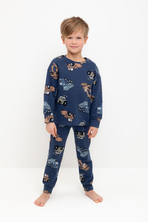 Crockid _ К 1587/синий космос,тракторы пижама дет  фото 5