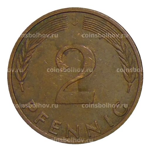 2 пфеннига 1976 года J Германия
