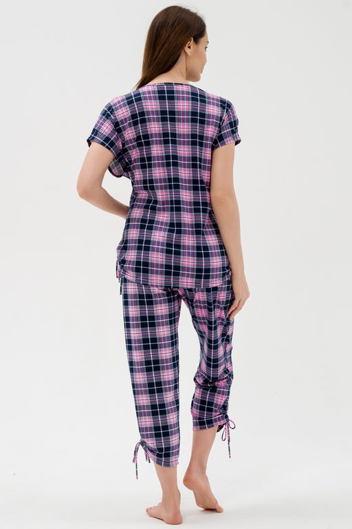 Костюм женский из футболки и брюк из кулирки Крым розовый - Амадэль фото 18