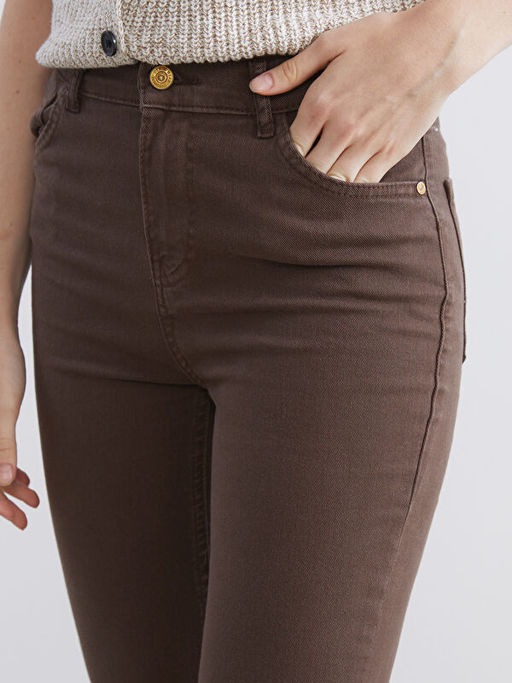Crop Flare Kad?n Jean Pantolon