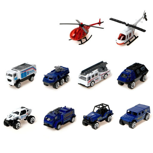 Машинка металлическая «Спецслужбы», набор 10 шт