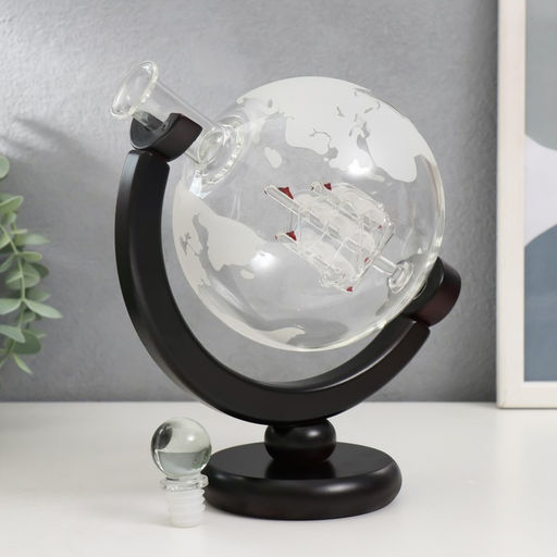 Винный набор сувенирный Корабль в шаре: графин 800 мл, 2 бокала по 250 мл