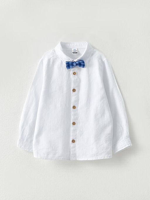 Uzun Kollu Basic Erkek Bebek G?mlek ve Papyon 2li Tak?m - Waikiki фото 3