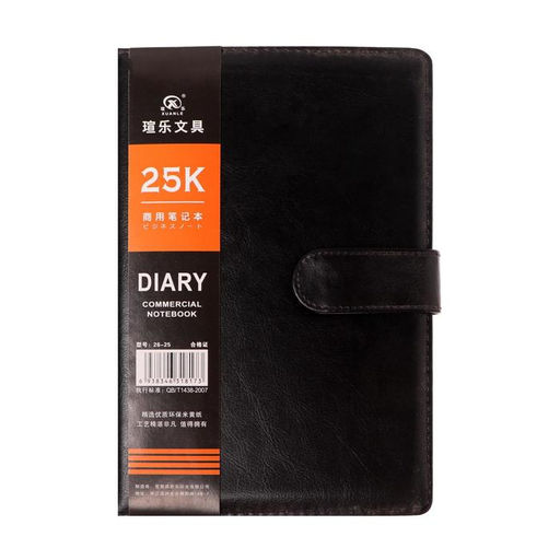 Ежедневник недатированный Calligrata, А5, в линейку, с хлястиком, 100 листов, обложка ПВХ, чёрный