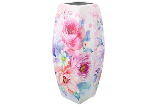 Ваза 3,15 л 12,5*12,5*30 см Акварель квадрат NEW BONE CHINA - Elan gallery фото 4