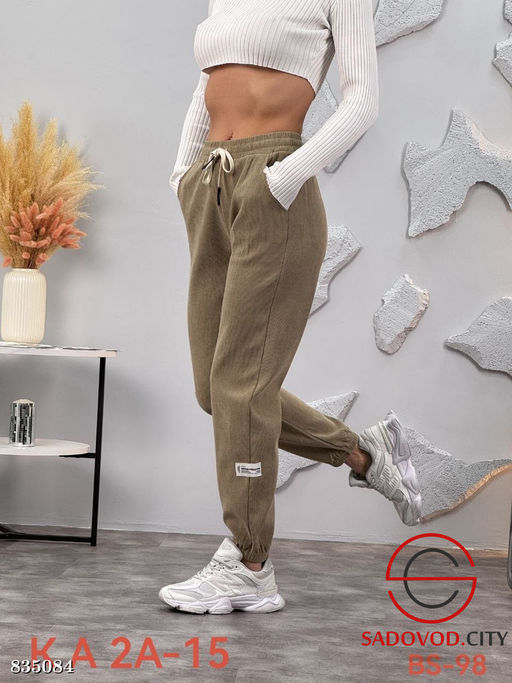 Вельветовые штаны на резинке - Bruno фото 7