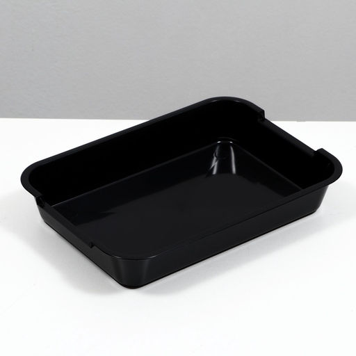 Туалет средний без сетки 36×26×6.5 см, чёрный