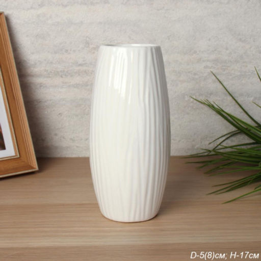 Ваза / 3160W /уп 6/72/ белая - Галеонтрейд фото 3