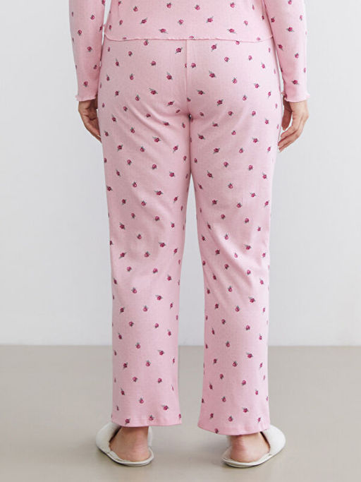 B?y?k Beden ?i?ekli Kad?n Pijama Alt?