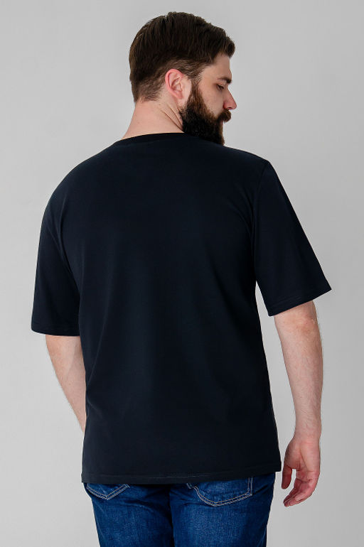 Арт. 614-146 Футболка мужская 50-60 (6 шт) Цвет:черный - Идеал фото 5