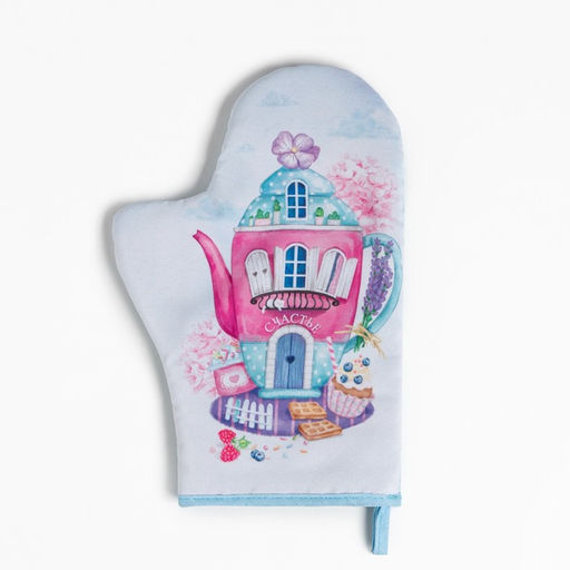 Кухонный набор Любимой мамочке,варежка-прихватка 20х28см, лопатка деревянная - Доляна фото 4