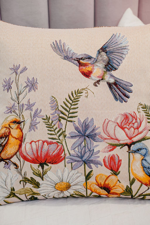 Наволочка декоративная 50х50 Птички