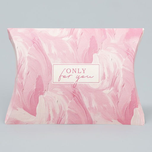Цена за 10 шт. Коробка подарочная складная фигурная, упаковка, Only for you, 11 х 8 х 2 см