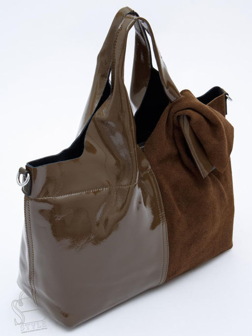 Сумка женская кожаная 98184-3MSS army green Velina Fabbiano-Safenta в Новосибирске