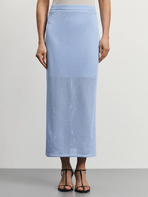 Вязаная юбка из вискозы / Zarina  фото 3