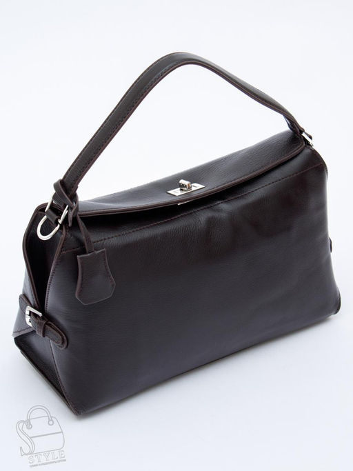 Сумка женская кожаная 1026L coffee Polina&Eiterou