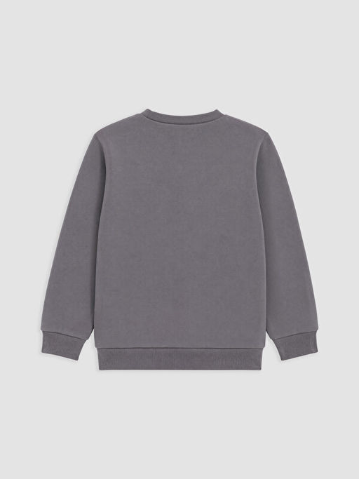 Bask?l? K?z ?ocuk Kal?n Sweatshirt - Waikiki фото 2