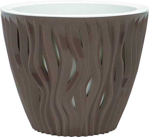 Кашпо Вдохновение (3,0л) Цв. Мокачино (Арт. КШ-9674) - Вмс фото 2