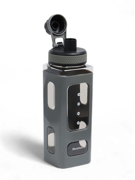 Спортивная бутылка для воды «Гава», 700 мл, 23×7 см, серая