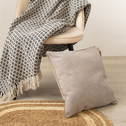 Наволочка декоративная SL Home Organic, 45×45 см, бежевая