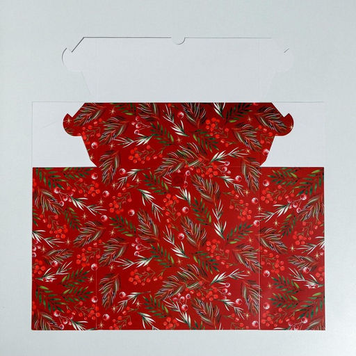 Цена за 5 шт. Коробка для капкейков «С Новым годом!» 25×25×10 см