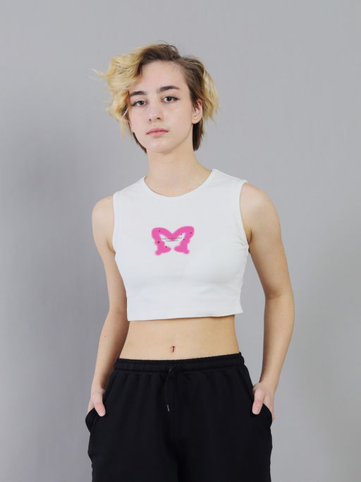 CRB wear / CSJG 64113-21K Топ для девочки,экрю/Ex.Cherubino