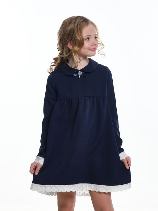 Платье с брошкой UD 7783 т.синий/капелька - Mini maxi фото 6