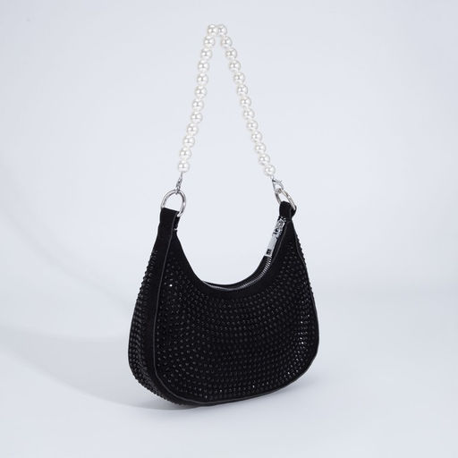 Сумка-багет на молнии, цвет чёрный - Simaland фото 3