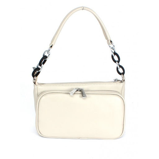 Сумка женская натуральная кожа RM-8011Е, 2отд, плечевой ремень, бежевый SALE 264374 - Adelia фото 6