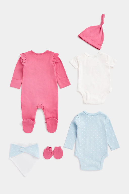Mothercare / Комплект: комбинезон, рукавички, шапочка, боди, фартук  фото 2