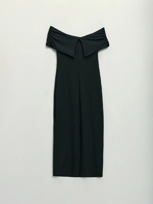 Платье миди с открытыми плечами / Zarina