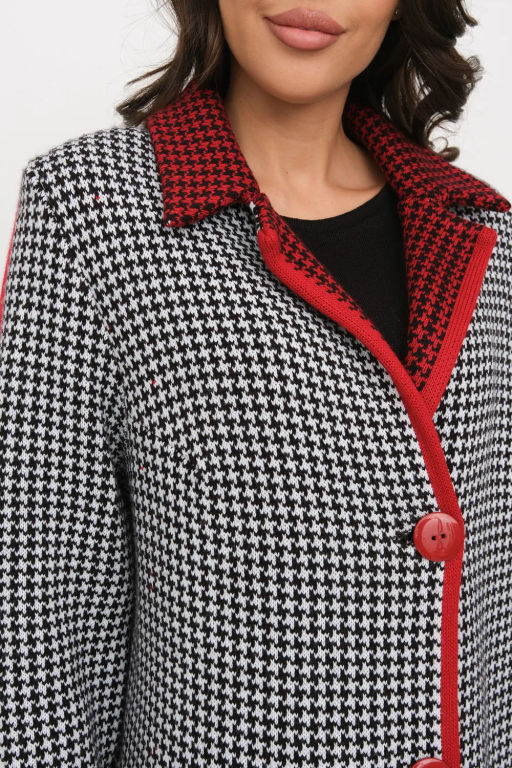 БЕЛАРУСЬ Кардиган Д 2867/черно-красный