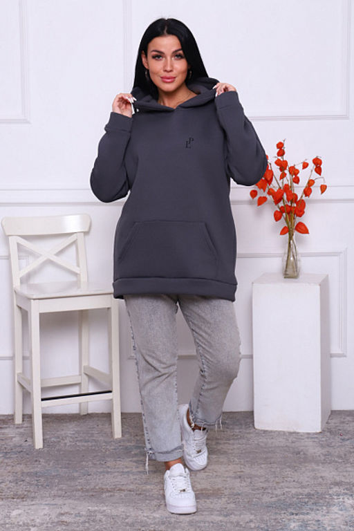 Толстовка с капюшоном, футер с начесом 3-х нитка (878-3) - Плиона фото 6