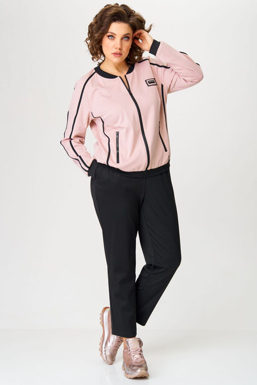 Костюм Aira Style 24217 Пудра+черный