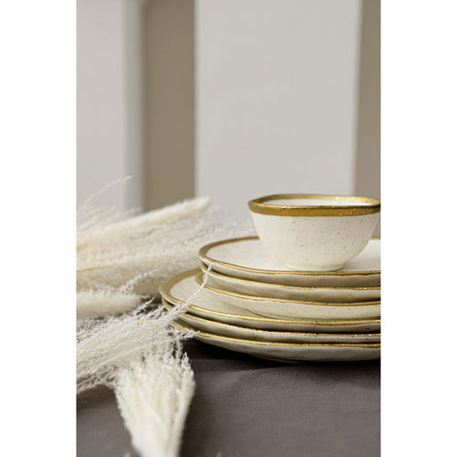 Тарелка пирожковая Magistro Poursephona, d=18.5 см, фарфор, бежевая  фото 6