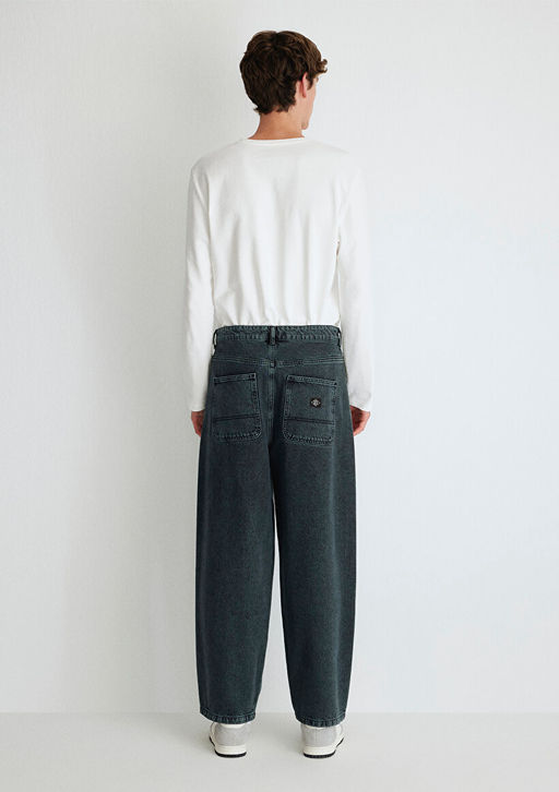 Bern MV91 Street Puslu Vintage Antrasit Jean Pantolon - Mavi фото 6