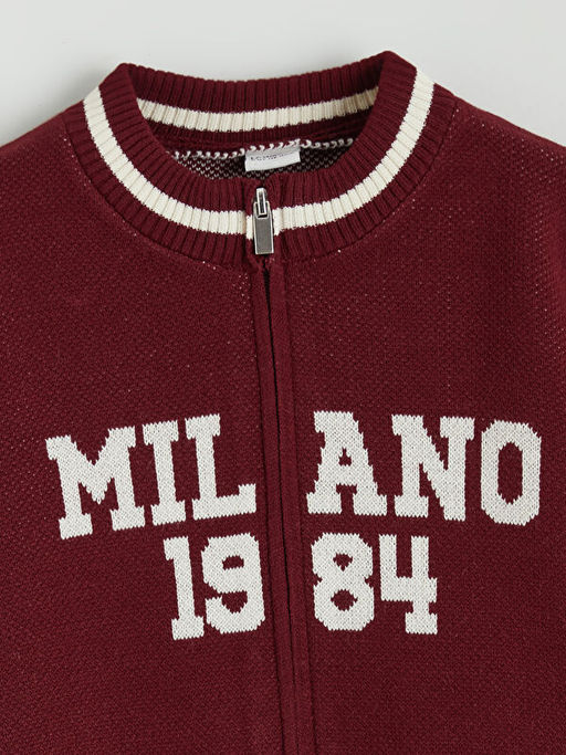 Bisiklet Yaka Milano Desenli K?z ?ocuk Triko H?rka