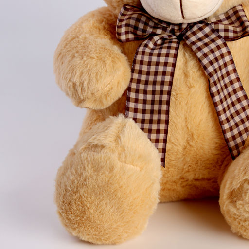 Мягкая игрушка Медведь, с бантом, 30 см, цвет бежевый - Simaland фото 2