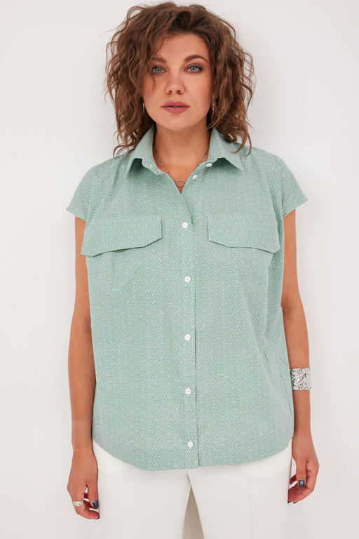 Блуза BegiModa 4125-Р шалфей