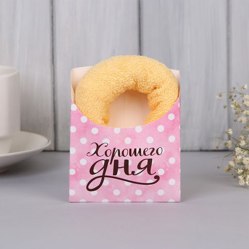 Полотенце бежевое, 25.5 х 24 см МИКС - Simaland фото 7