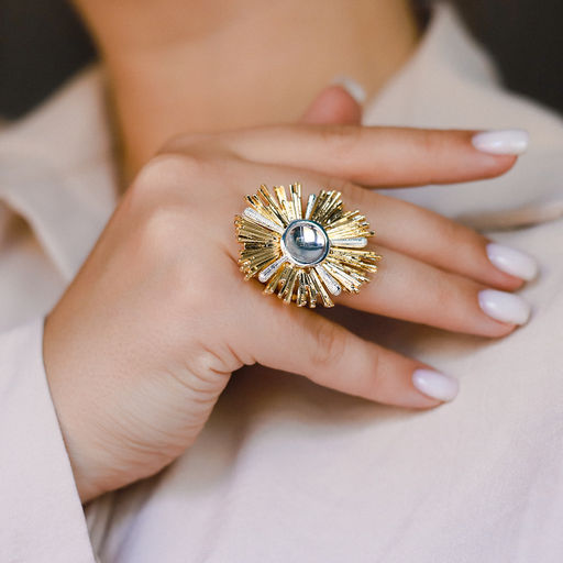 Кольцо Арт. 3-2947-YW - MyGemma фото 2